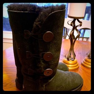 Black UGG Bailey Triple Button Boots